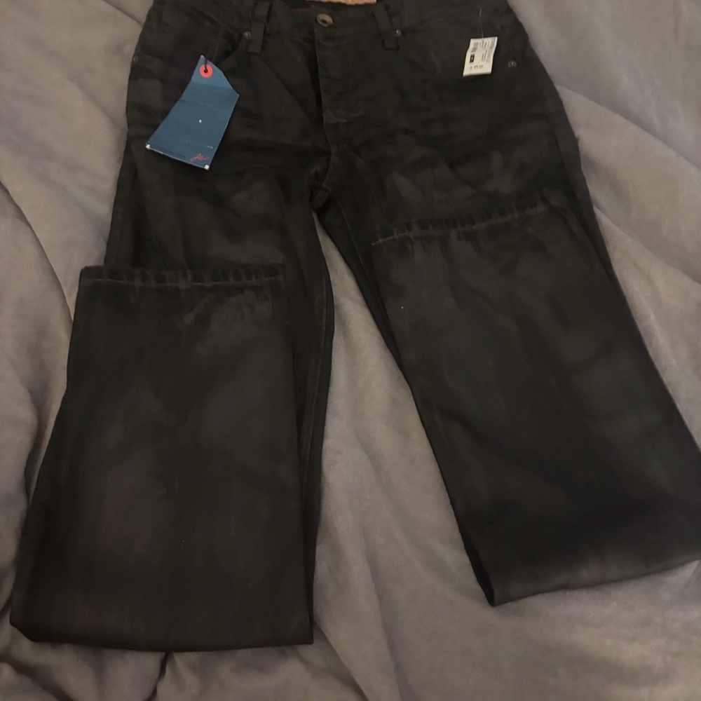 Foreign Exchange Black Leather Pants - Black